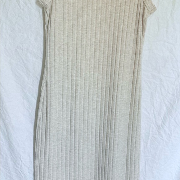 Universal Thread Ribbed Midi Dress - Light Tan - Picture 2 of 3
